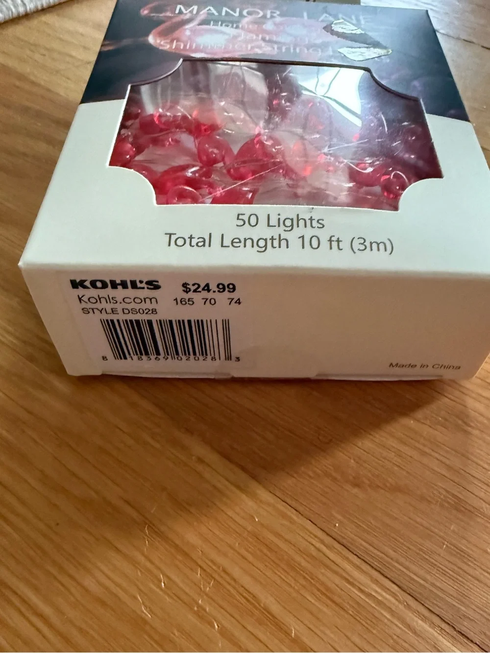 NWT Manor Lane | Pink Flamingo Shimmer String Lights - 10 Ft 50 LED